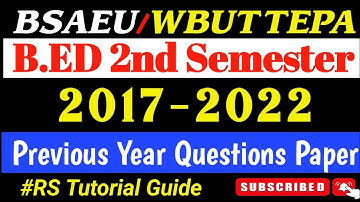B.Ed. Sem.-2 / 1.2.3 Learning & Teaching Question / 1.2.3 1st half Previous year question / WBUTTEPA