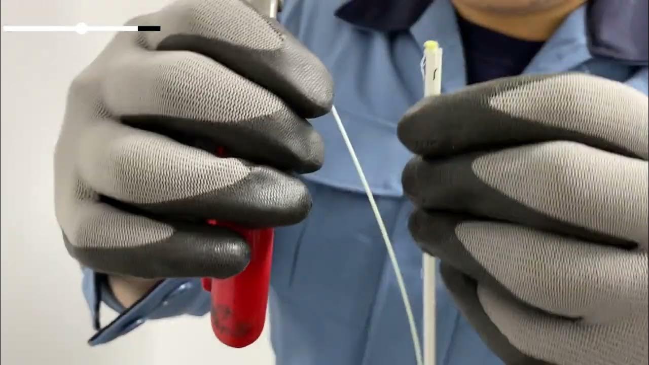 Sheath removal procedure for taihan fiberoptics flat drop cable YouTube