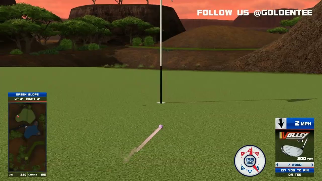 Golden Tee Bank Shot on Kings Canyon!