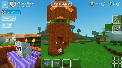 Tree House for Snowy owls Couple - Block Craft 3d: Building Simulator Games for Free