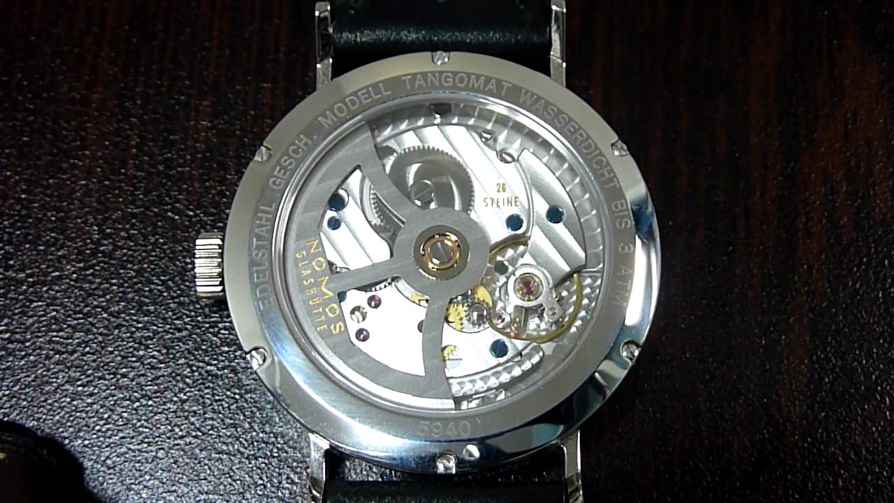 NOMOS Tangomat - See-through Caseback