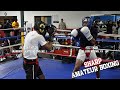 Whoa amateur boxer unleashes technical mayhem in sparring