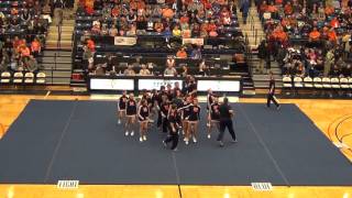 Hope College Co-Ed Cheerleading 2014 Halftime Routine
