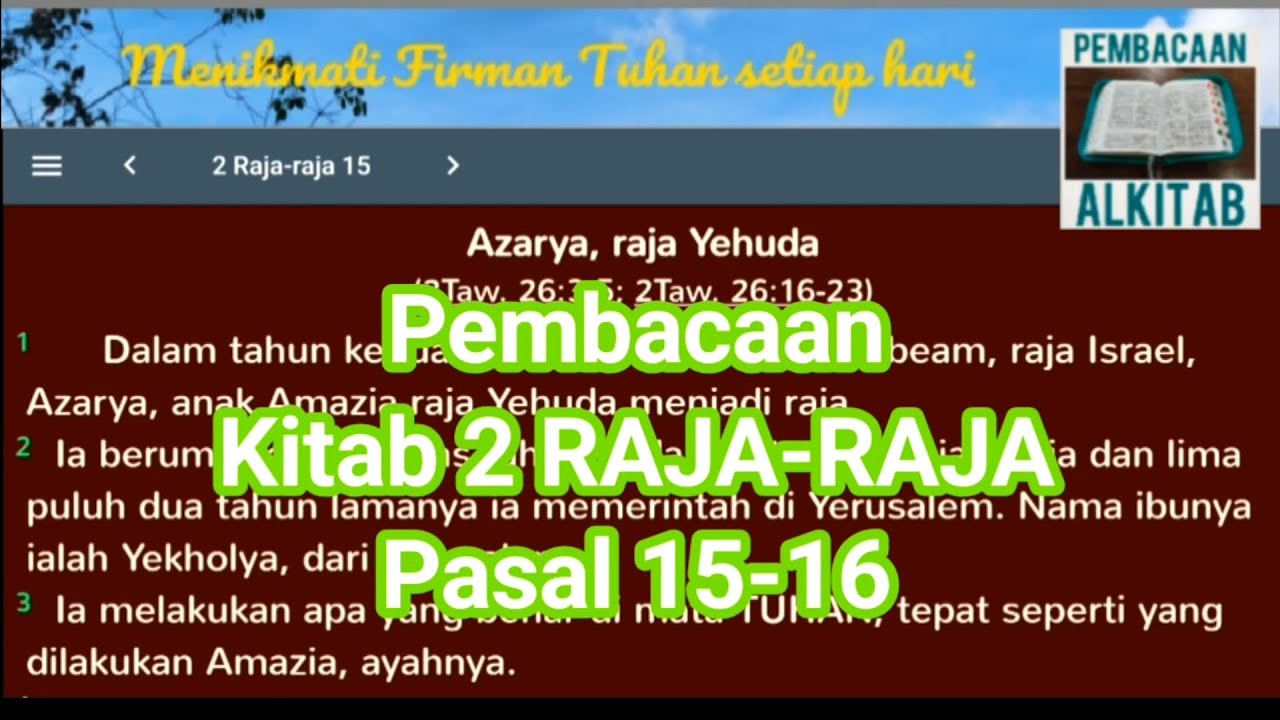 2 Raja-raja 15-16 Patv