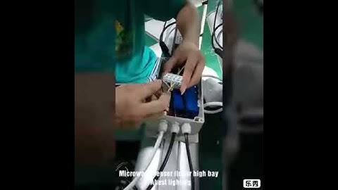 producing mirowave sensor high bay