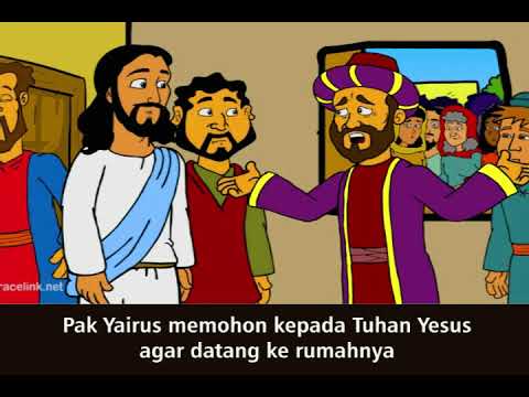 TUHAN YESUS MEMBANGKITKAN ANAK YAIRUS || Komik Alkitab Anak || sekolah