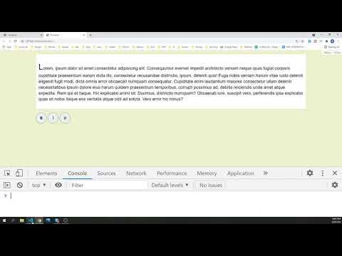 How to make bold , italic, underline text in JavaScript? - YouTube