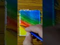 easy watercolor drawing landscape drawing #shorts