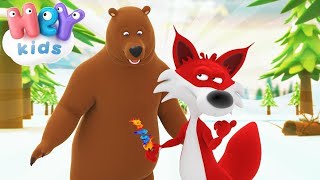 Как Лисицата Надхитрила Мечката 🦊 Детски Приказки Бг - HeyKids