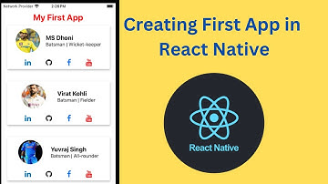 P2-React Native Tutorial | Build Your First App - Profile Card UI