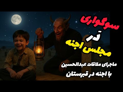 داستان ترسناک سوگواری در مجلس اجنه:ماجرای عبدالحسین با اجنه در قبرستان......