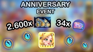 Over 2.500 AMAZING Heroic Scrolls + 34 GREAT Anniversary Treasure Tickets!!!🤩🤩🤩 Idle Heroes