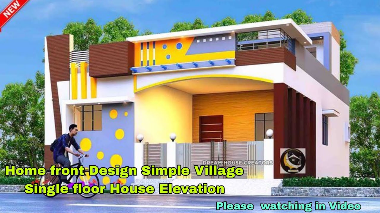 Home front Design Simple | Village Single floor | House Elevation ...