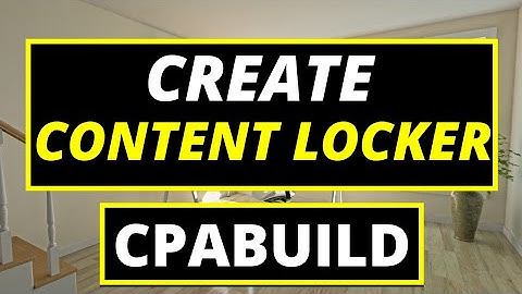 How To Create CONTENT LOCKER On CPABUILD - easy fix