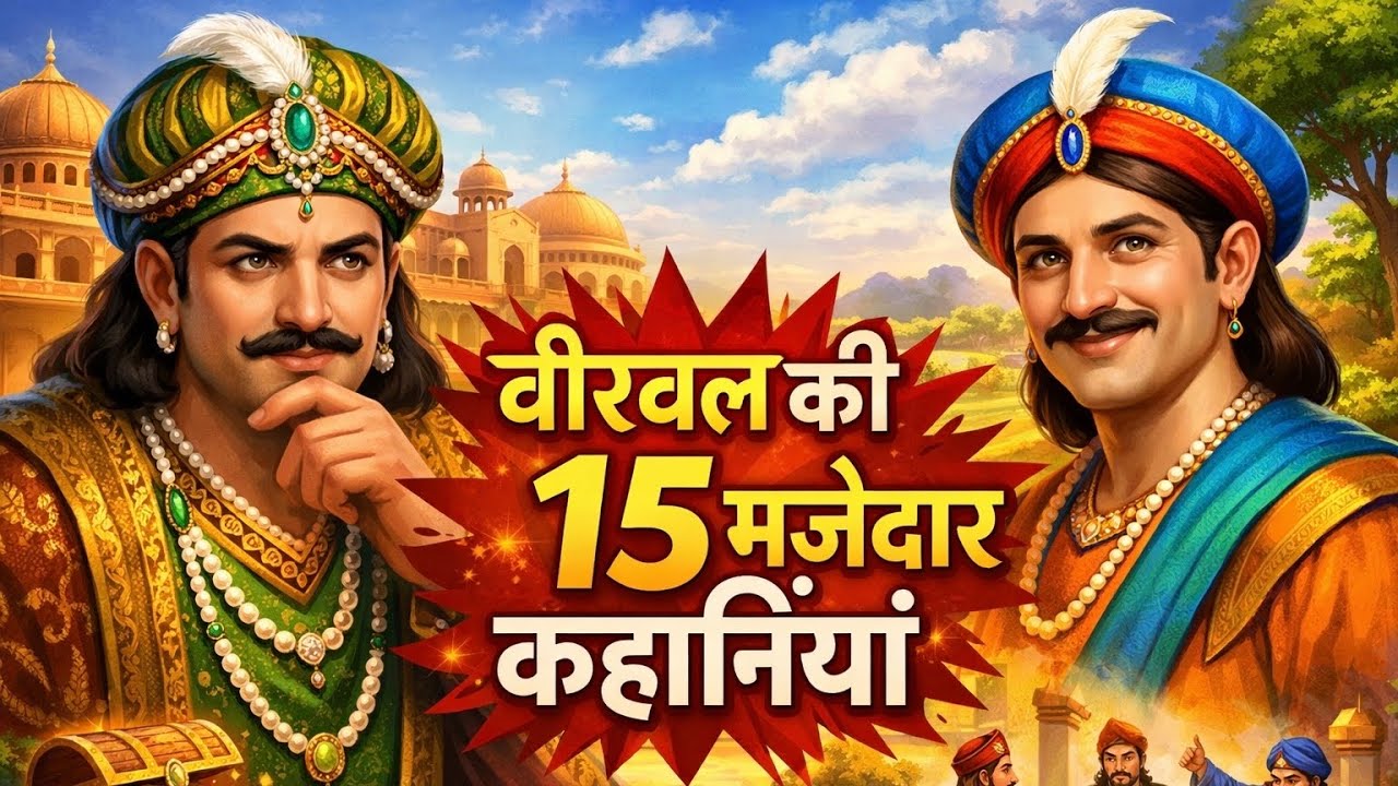बीरबल की 15 मजेदार कहानिया 😍 Akbar Birbal Hindi Kahani 🤩 Cartoon Videos 😱 Hindi Kahani 🥰