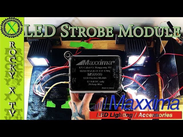 civile kaste støv i øjnene blik LED Strobe / Flasher Module (Maxxima M50910) - YouTube