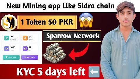 New Mining App Sparrow Network KYC update Daily working video Full watch 