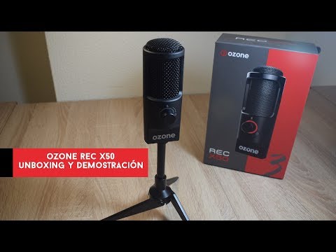 Ozone Rec X50. Unboxing y demostración de este micrófono para streaming cardioide/omnidireccional