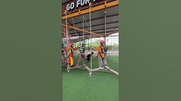 Go fun bojonegoro #wisata #wisataedukasianak #gofun #reels #waterpark #outbound #warior #flyingfox