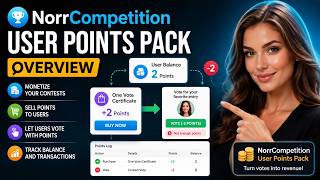 NorrCompetition User Points Pack – Monetize Voting Contests | Joomla