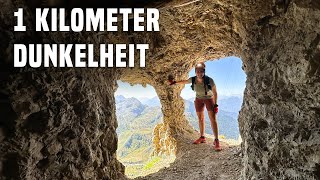 Dolomiten: berühmter Lagazuoi-Stollensteig 😱 atemberaubende Ausblicke mit langen Tunneln