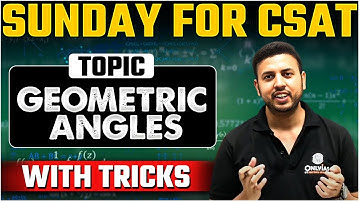 UPSC CSAT - GEOMETRIC ANGLES | UPSC 2025-26 | Short Tricks | OnlyIAS CSAT
