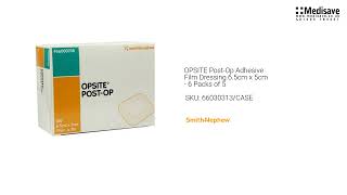 Opsite Post Op Adhesive Film Dressing 6 5Cm X 5Cm 6 Packs Of 5 66030313 Case