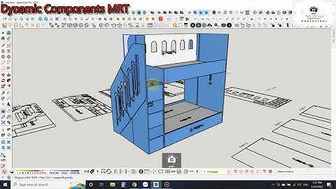 Sketchup Dynamic DC MRT Thiết kế và sản xuất Thiết Kế  Sản Xuất Giường Tầng Tập Cuối P15