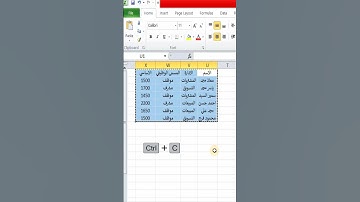 مهارات النسخ و اللصق في الاكسيل - نسخ ولصق البيانات بالاكسيل مع تحويل الصفوف لاعمدة والعكس Transpose