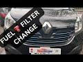 Fuel filter location renault trafic  vauxhall vivaro and how to change fuel filter  full