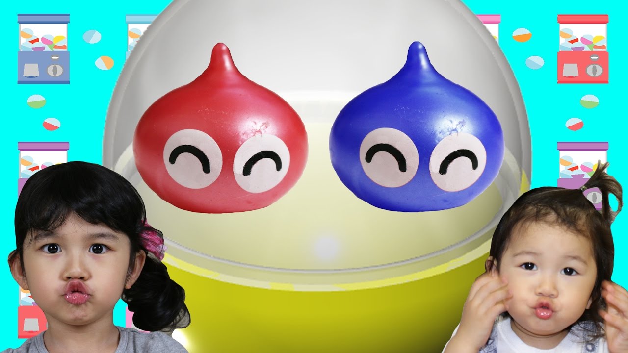 ガシャポン【Flashプニョイム】 衝撃でカラフルに光るよ！ガチャガチャ