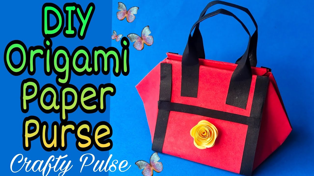 paper se purse kaise banaya jata hai, कागज के पर्स बनाने का तरीका, how to  make paper purse origami - YouTube