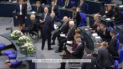 Bundestag-Gedenkstunde für die Opfer des Nationalsozialismus