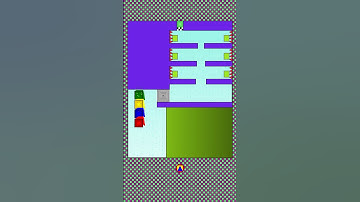 Epic Square Race: No Room for Error! 🟦🟥🟨🟩 #shorts