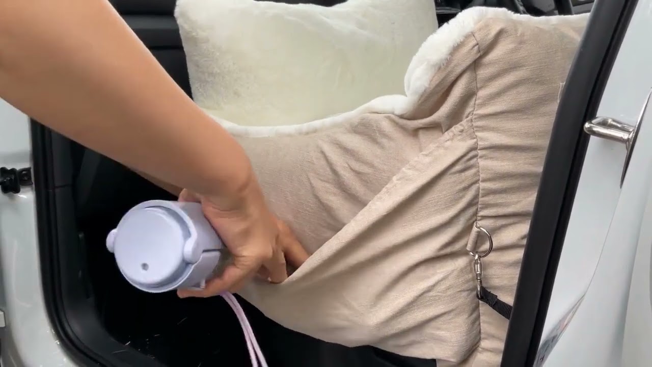 Premium Pet Booster Car Seat side poket