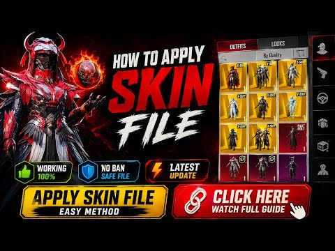 How to Apply X-Suit Skin File in PUBG Mobile & BGMI 4.5 Update | How to Apply M416 Full Skin File