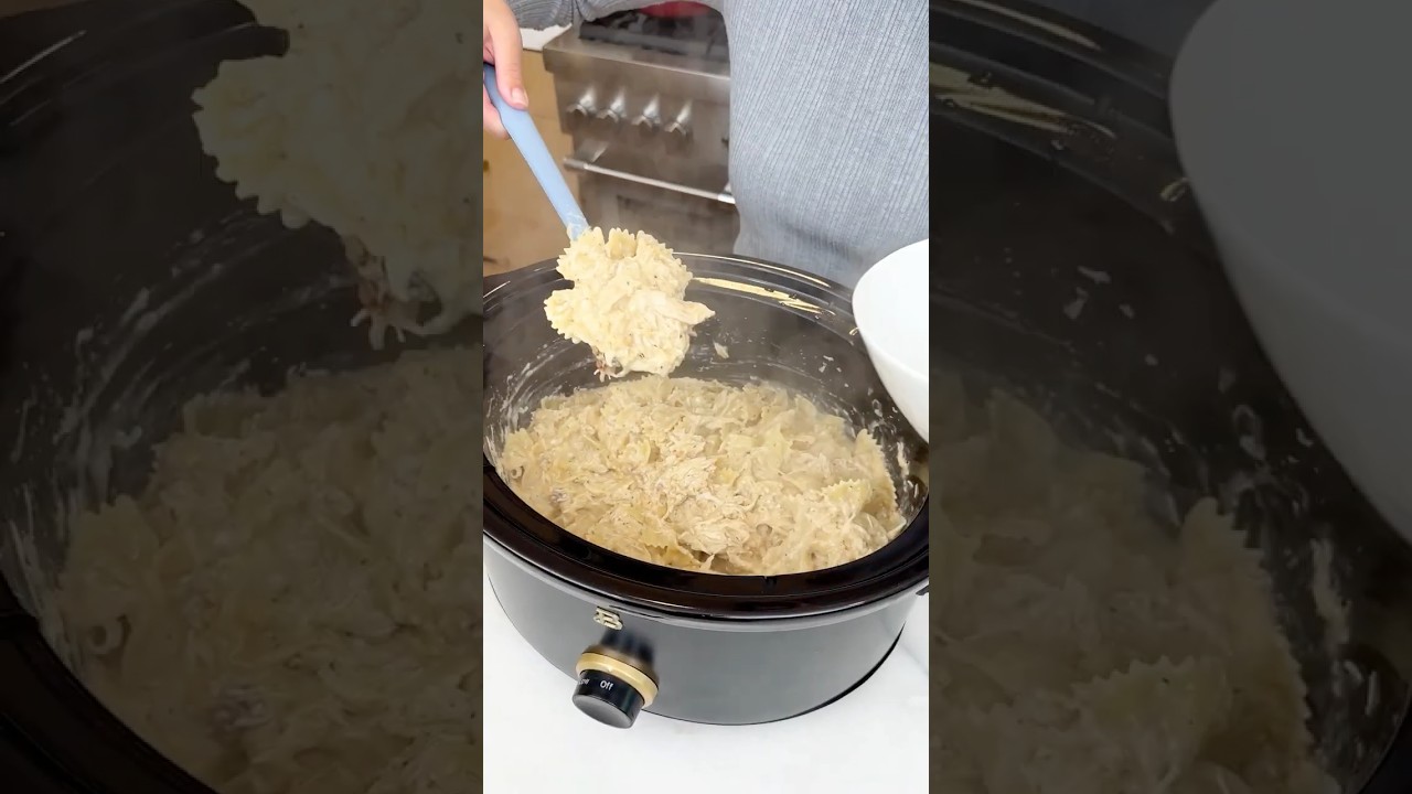 Easy Crockpot Dinner #recipe #easyrecipe #crockpot #chicken #pasta