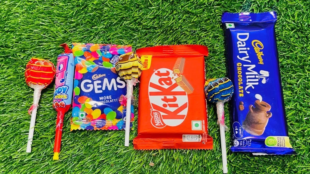 Satisfying Video Unboxing GIANT Rainbow Color Lollipops with Sweet Chocolate and Candy Cutting ASMR