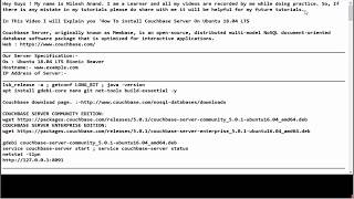 How To install Couchbase On Ubuntu 18.04 Bionic Beaver