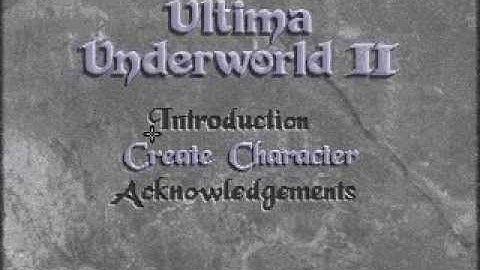 Ultima Underworld 2 Intro & Main Menu MT32 Emulation