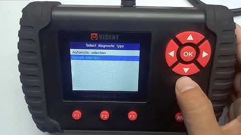 VIDENT iLink400 vehicle list and special function list display