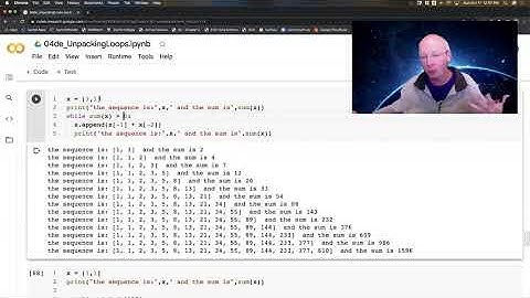 Python Video 04e: Unpacking WHILE Loops