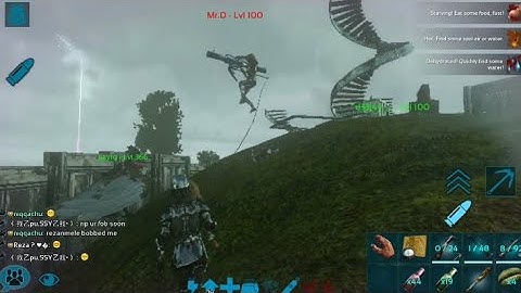 (Ark Mobile) Pvping many tribes and rocket run enemy fob.& defending fob.