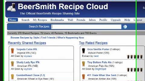 Uploading a Recipe to the BeerSmith Recipe Cloud