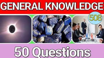 Educatieve algemene kennisquiz met 50 vragen en antwoorden #508