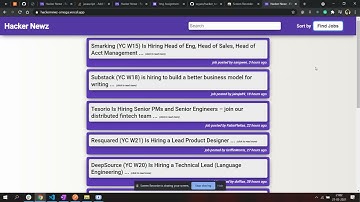 hacker news api implementation by sagar chandgadkar (sagarchandgadkar619@gmail.com)