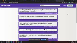 hacker news api implementation by sagar chandgadkar (sagarchandgadkar619@gmail.com) screenshot 5