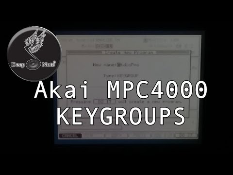 Akai MPC 4000 Keygroup Tutorial