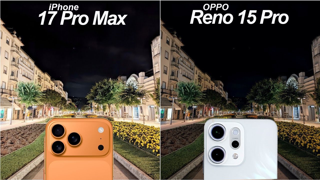 Сравнение камер Oppo Reno 15 Pro и iPhone 17 Pro Max || HDR10+ || DOLBY VISION ||