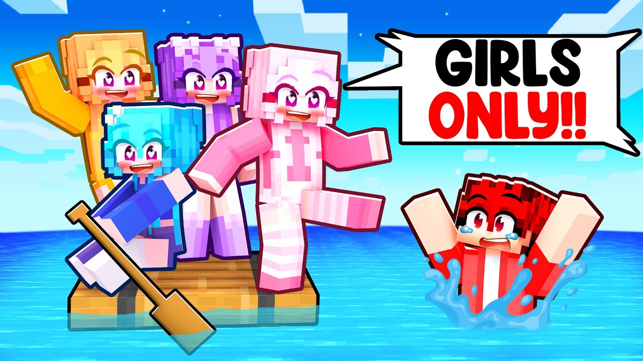 ONE BOY Stuck on a CRAZY FANGIRLS ONLY Raft!